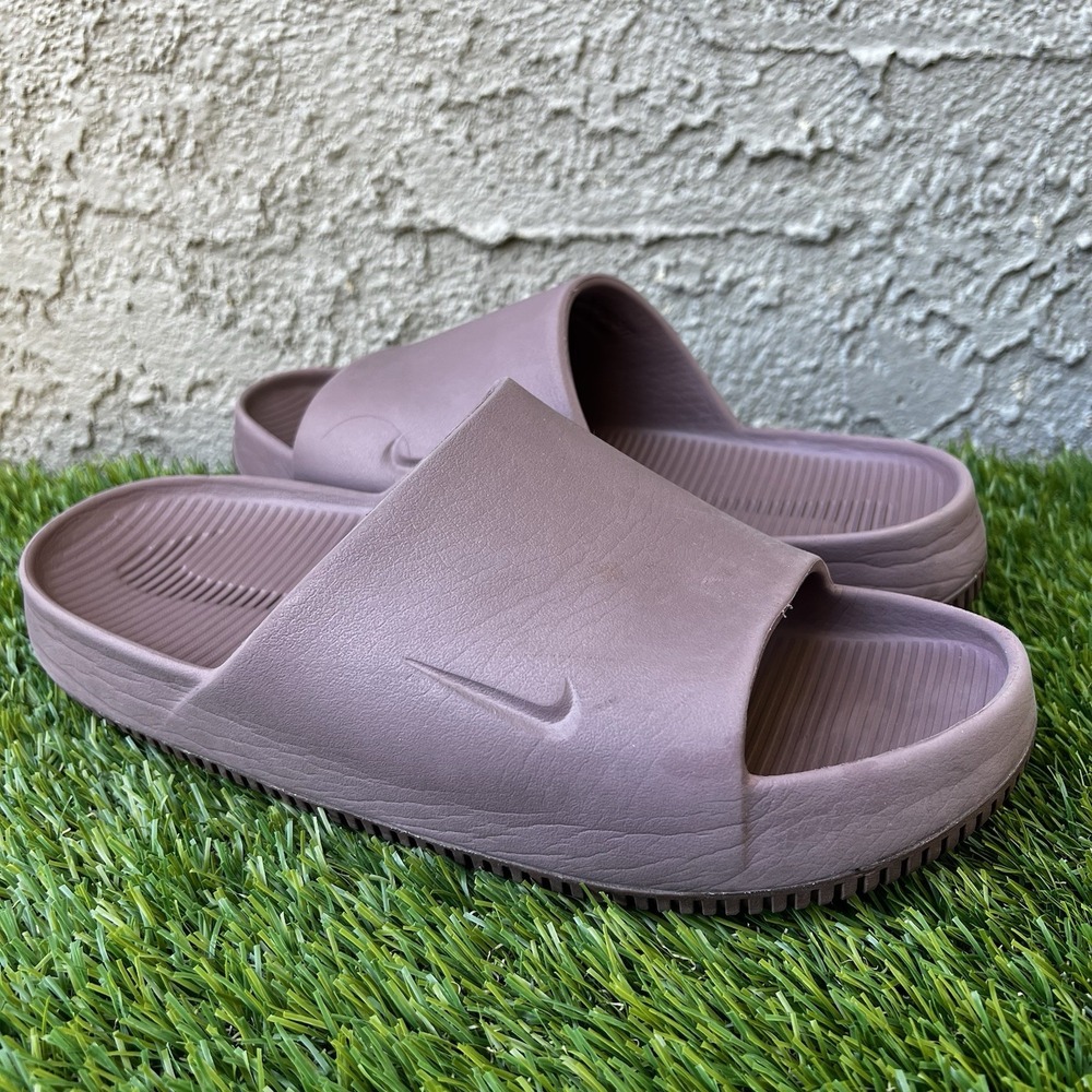 Nike Calm Slide Sandals Men 10 Women 11 Smokey Mauve Slip On Sporty